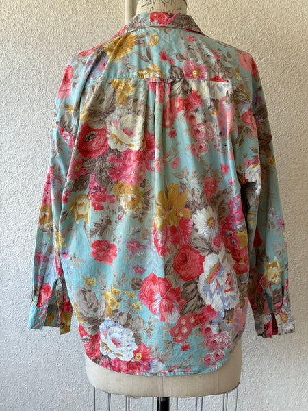 Vintage Floral Button Up