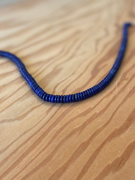 Lapis Beaded Necklace - 4mm