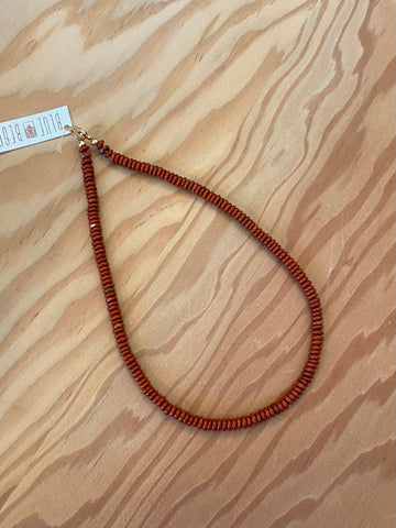 Red Jasper Beaded Necklace - 4mm