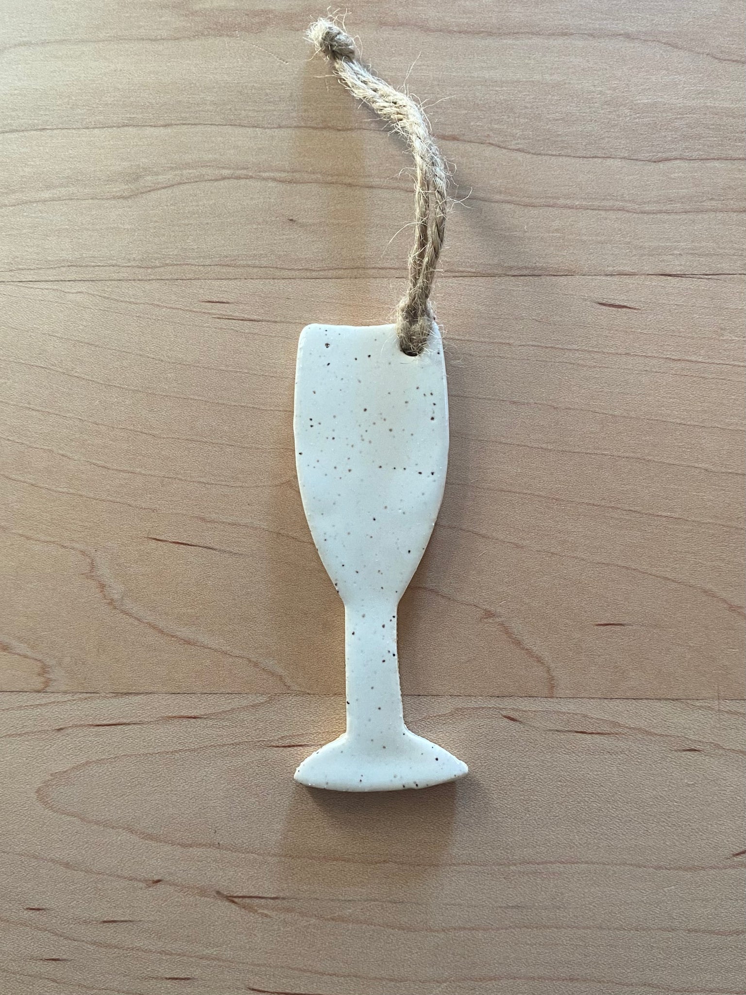 Ceramic Wine Glass Ornament