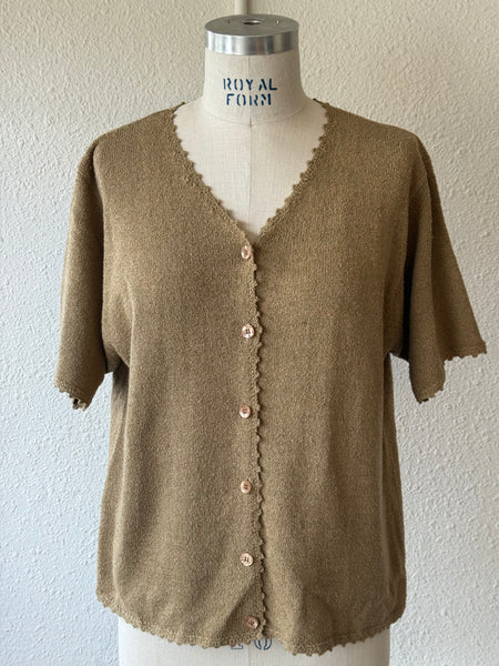 Vintage Knit Button Up