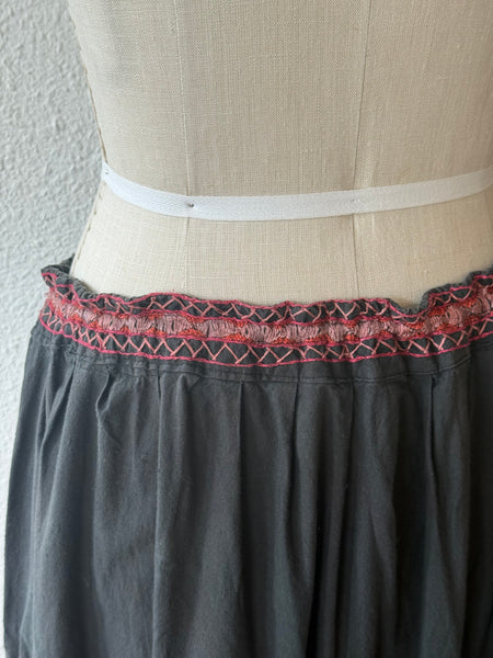 Vintage Embroidered Mirror Skirt