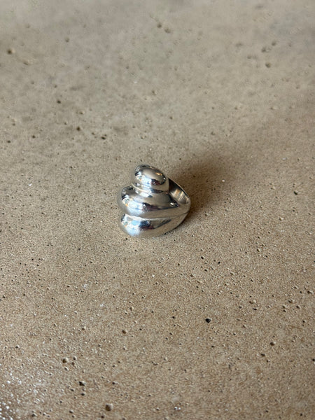 Vintage Sterling Silver Spiral Ring