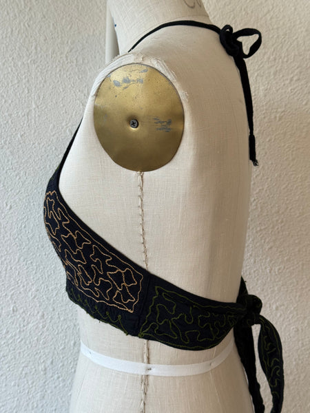 Vintage Embroidered Halter Top