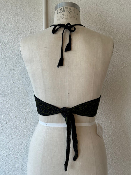 Vintage Embroidered Halter Top