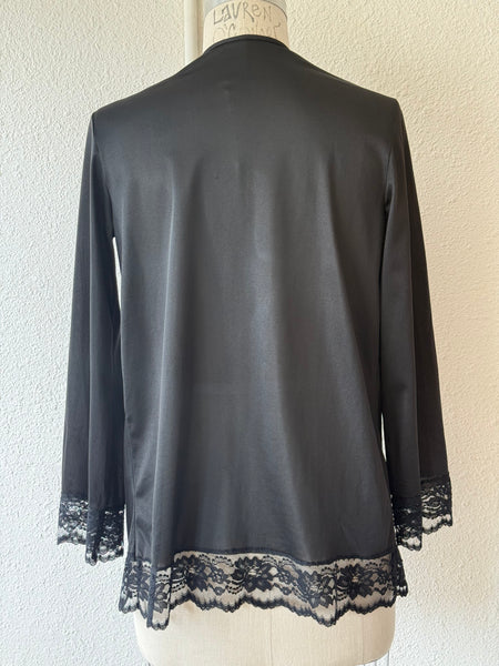 Vintage Black Lace Cardigan