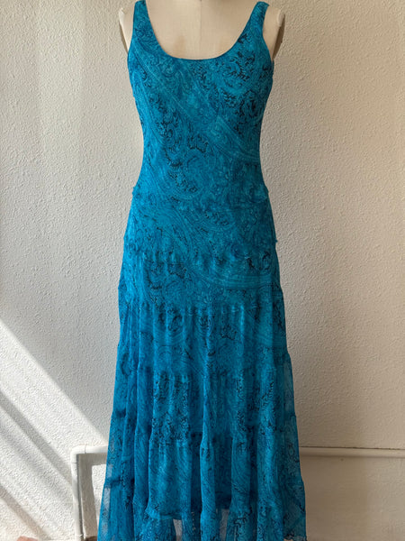 Vintage Paisley Maxi Dress