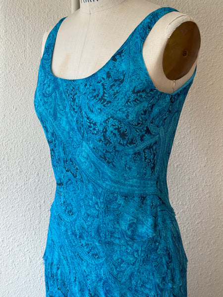 Vintage Paisley Maxi Dress