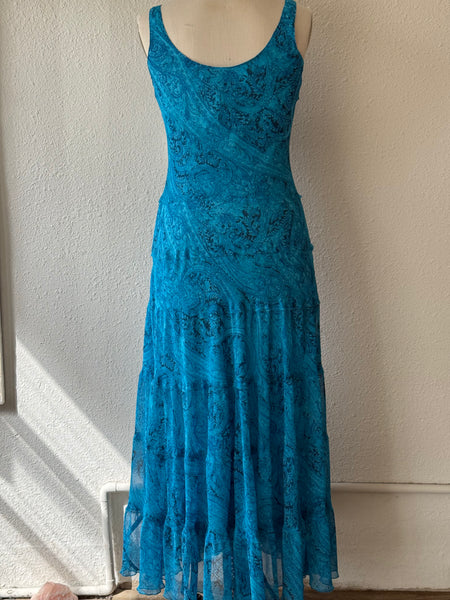 Vintage Paisley Maxi Dress