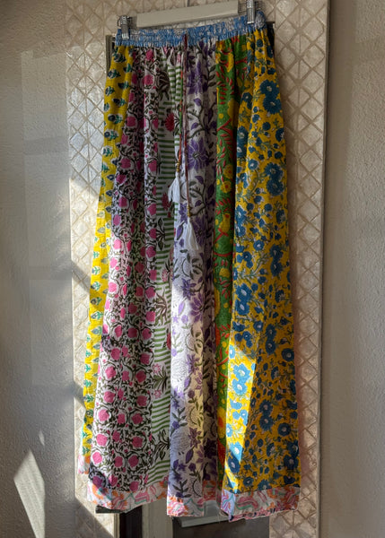 Block Print Maxi Skirt