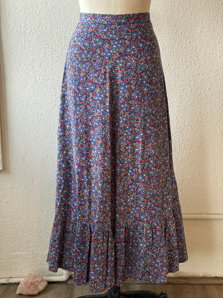 Vintage Floral Maxi Skirt