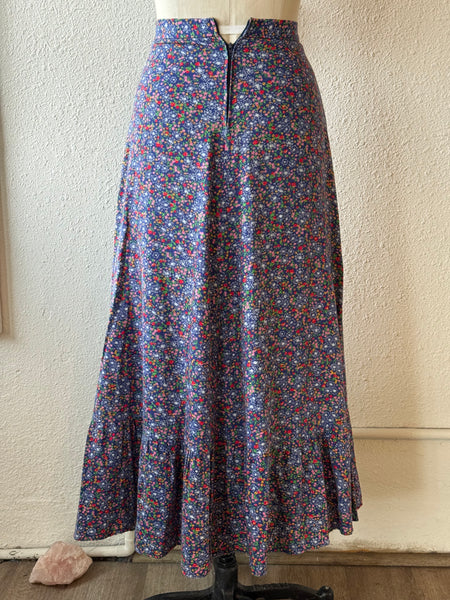 Vintage Floral Maxi Skirt