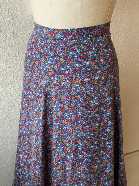 Vintage Floral Maxi Skirt
