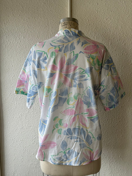 Vintage Floral Button Up