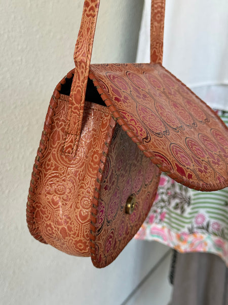 Vintage Printed Leather Bag