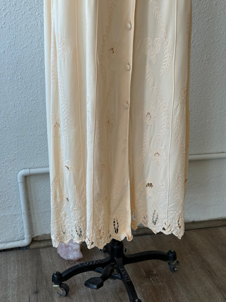 Vintage Embroidered Maxi Dress