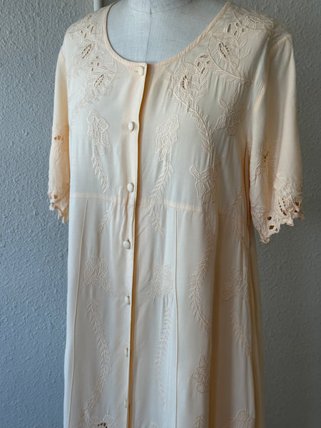 Vintage Embroidered Maxi Dress
