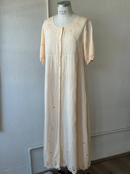 Vintage Embroidered Maxi Dress