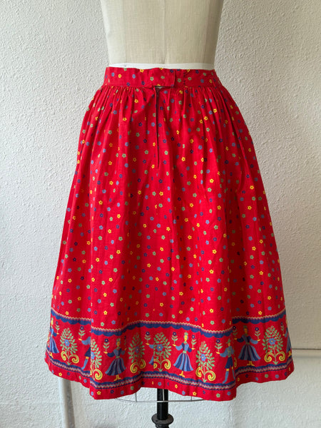 Vintage Floral Skirt