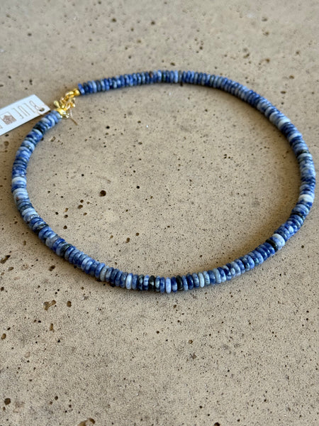 Sodalite Beaded Necklace - 6mm