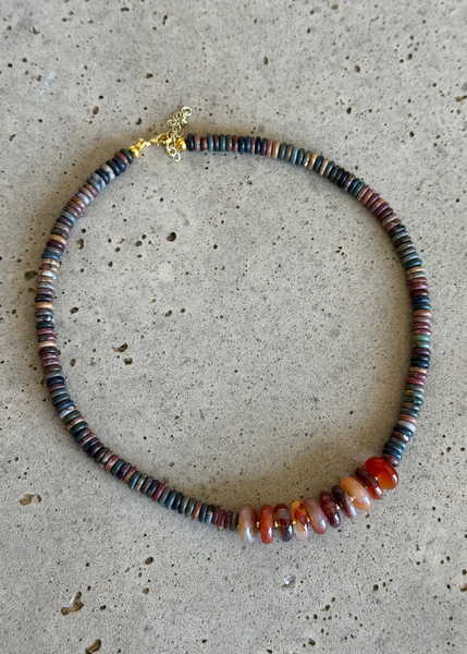 Picasso Jasper/Agate Beaded Necklace