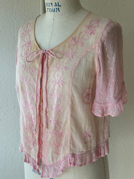 Vintage Embroidered Blouse