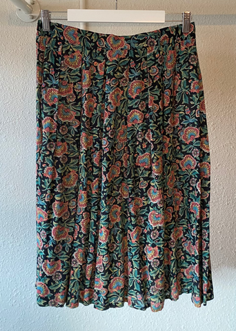 Vintage Midi Floral Skirt