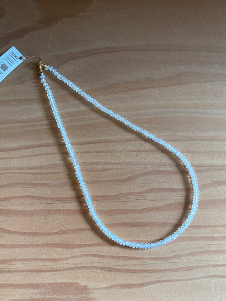 Moonstone Beaded Necklace - 4mm