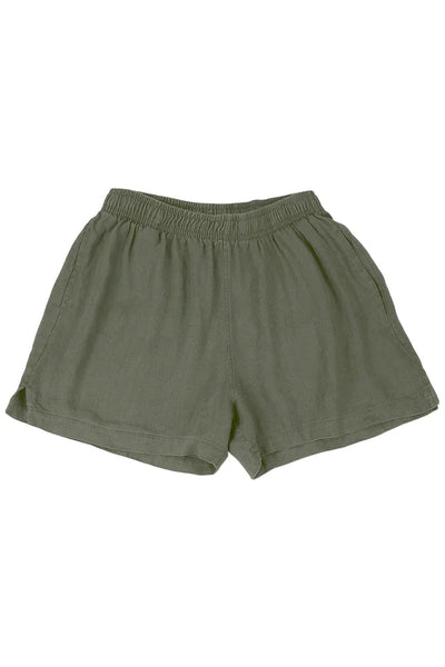 Makena Hemp Linen Short - Olive Green