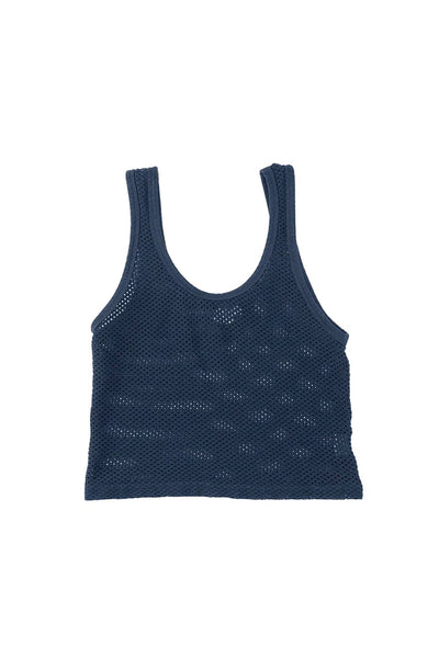Mesh Sporty Tank - Deep Indigo