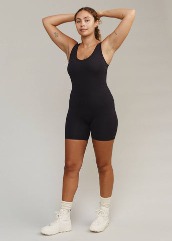 Singlet Romper - Black