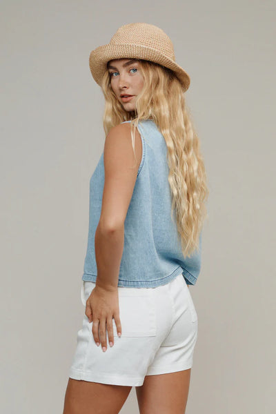 Skyline Summer Denim Vest