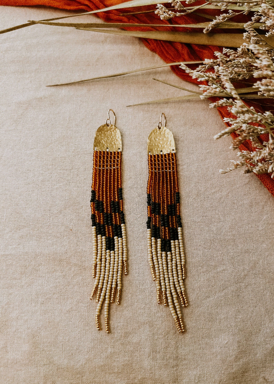 Wilder Beaded Earrings - Topaz