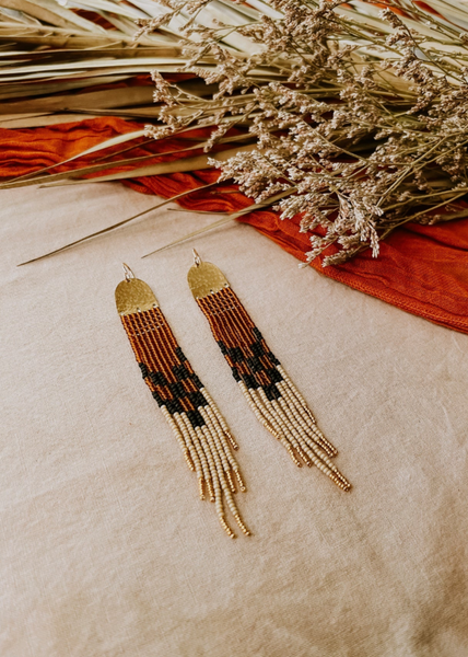 Wilder Beaded Earrings - Topaz