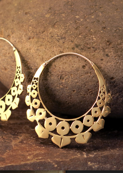 Lotus Geo Earring
