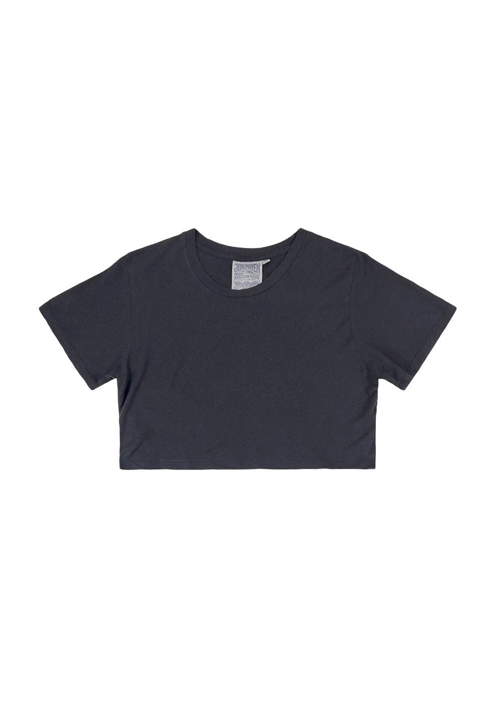 Super Cropped Lorel Tee - Black