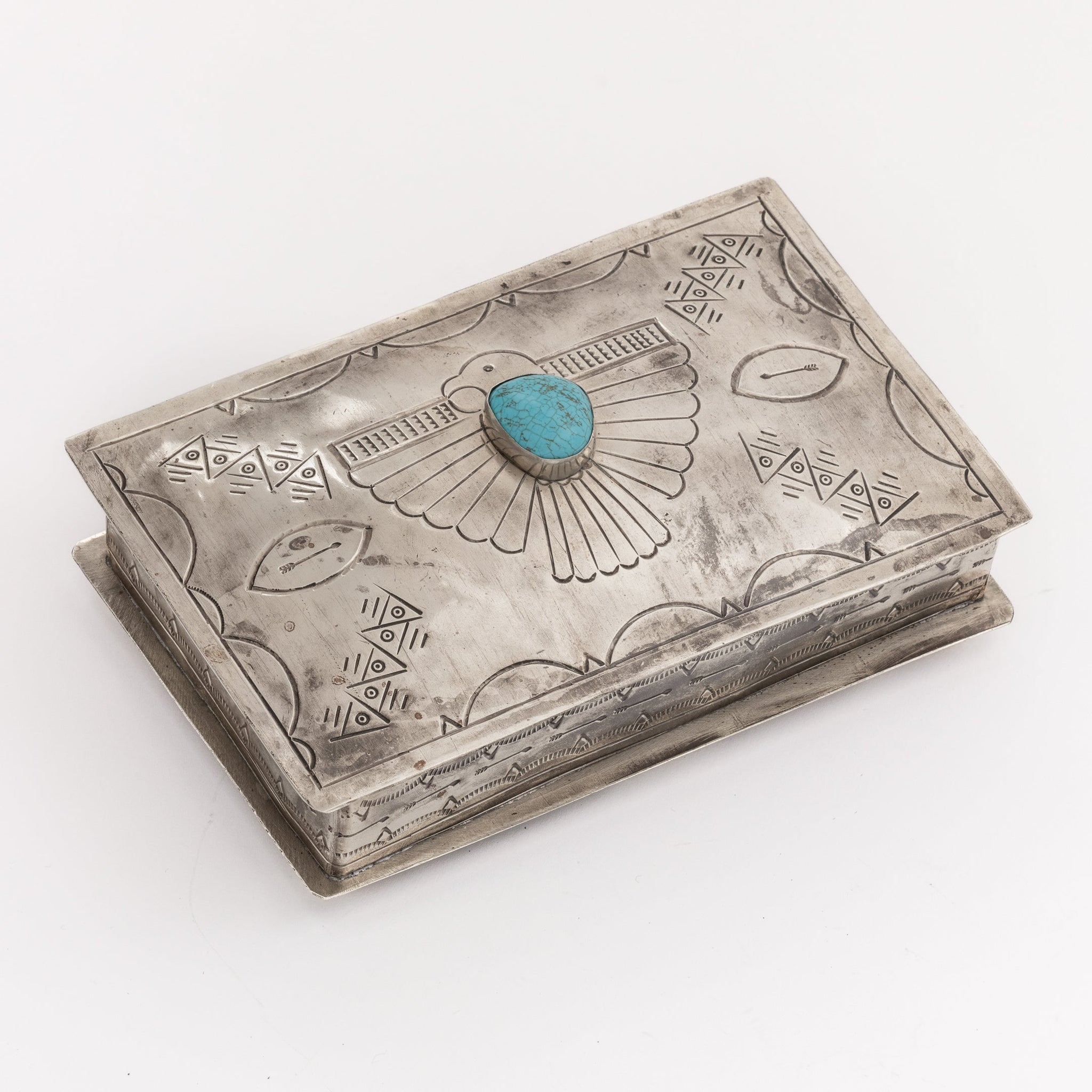 Silver & Turquoise Thunderbird Box