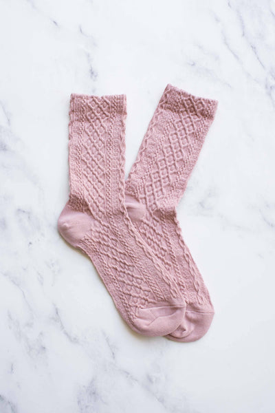 Honeycomb Socks - Pink