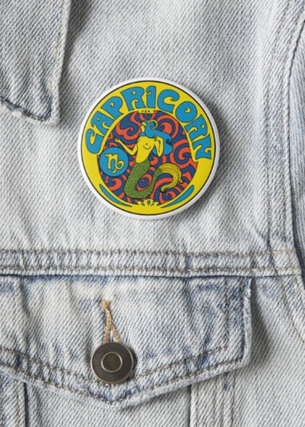 Capricorn Button