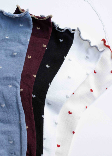 Mini Heart Ruffle Socks