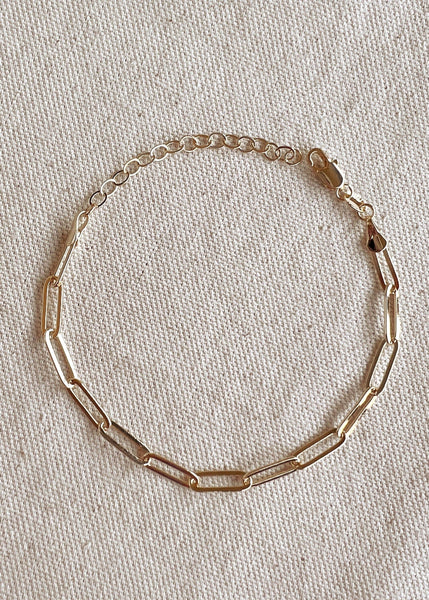 Classic Paperclip Bracelet - 7"