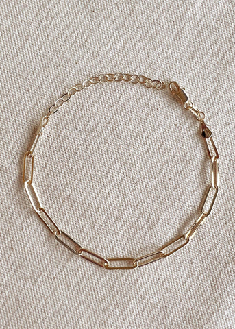 Classic Paperclip Bracelet - 7"