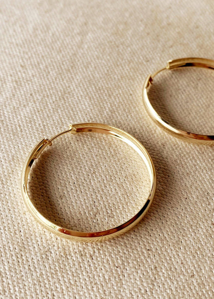Hollow Hoop Earrings - 40mm