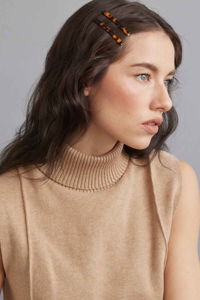 Tiepology - Eco Simple Hair Bobby Pin Set: Red