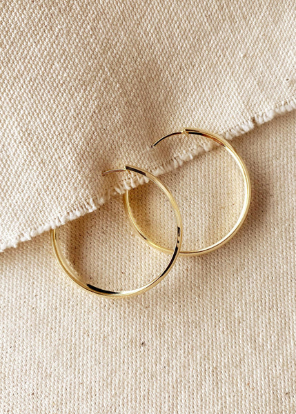 Hollow Hoop Earrings - 40mm