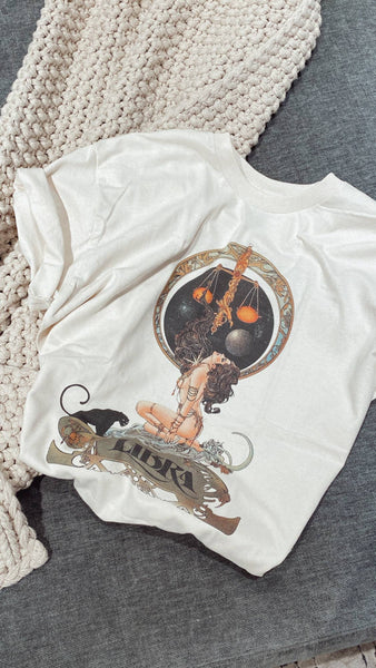 Libra Vintage Artwork Zodiac Shirt