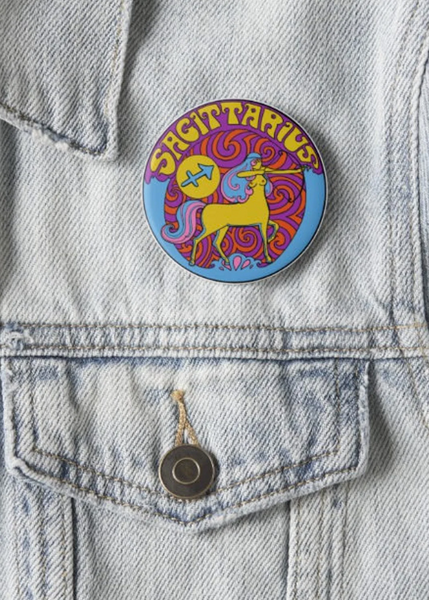 Sagittarius Button