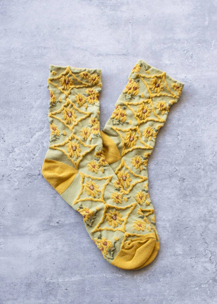 Antique Floral Socks
