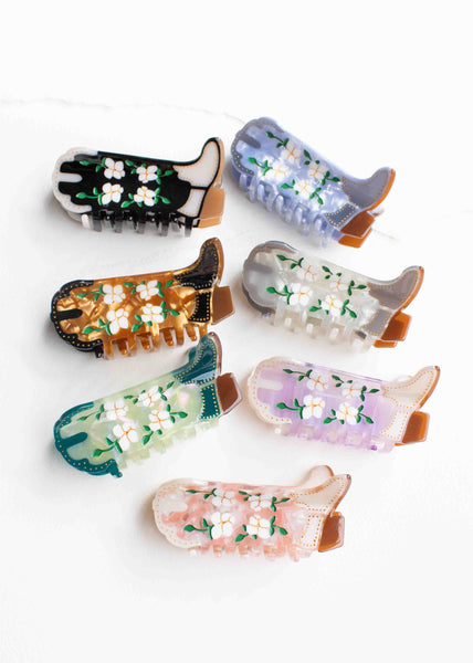 Floral Western Boot Clip
