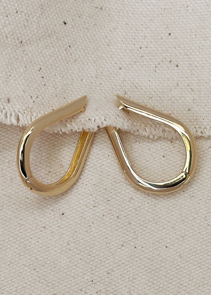 Teardrop Hoop Earrings